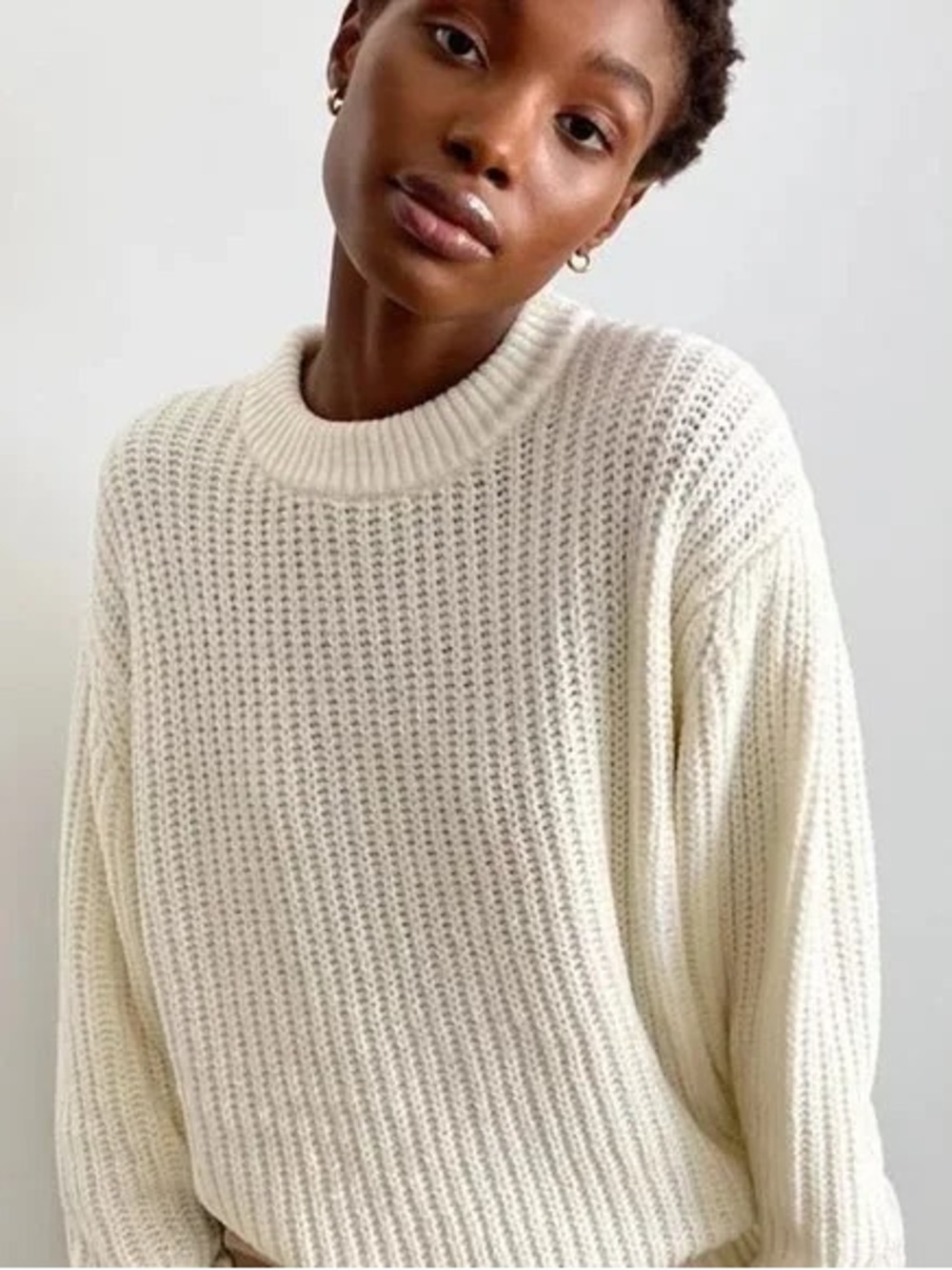 Aritzia Wilfred Essential Chenille Sweater | Size L 🤎✨